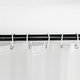 Mildew Resistant Shower Curtain with 12 Curtain Hooks